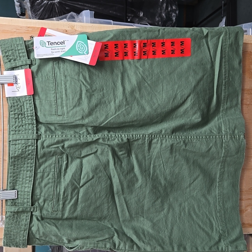 Kersh Size M Green Utility Skirt With Belt - Picture 3 of 9